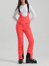 Women's Gsou Snow Elegant Stretch Flare Ski Bibs Pants