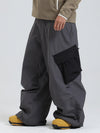 Men's Gsou Snow Mountain Chill Swag Cargo Pockets Snowboard Pants
