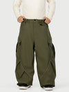 Men's Camden Punk Reflective Street Utility Cargo Snow Pants – Baggy Freestyle Fit