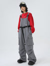 Women's East Skiing Prime Baggy Overall Cargo Snow Bibs Ski Pants