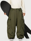 Men's Camden Punk Reflective Street Utility Cargo Snow Pants – Baggy Freestyle Fit