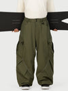 Men's Camden Punk Reflective Street Utility Cargo Snow Pants – Baggy Freestyle Fit
