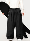 Men's Hyper Flux Side Zip Graffiti Panel Extra Baggy Freestyle Snow Pants
