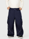 Men's Camden Punk Reflective Street Utility Cargo Snow Pants – Baggy Freestyle Fit