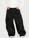 Women's Camden Punk Reflective Street Utility Cargo Snow Pants – Baggy Freestyle Fit