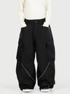 Women's Camden Punk Reflective Street Utility Cargo Snow Pants – Baggy Freestyle Fit