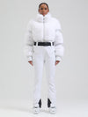 Women's Mountain Chic High Pile Fleece Insulated Winter Fashion Ski Jumpsuit