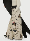 Women's Functional Street Utility Belt Cargo Multi Pocket Baggy Snow Pants