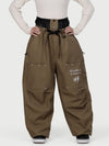 Women's Camden Punk Rivet Street Utility Cargo Snow Pants – Baggy Freestyle Fit