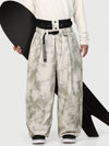 Men's Urban Vibe Workwear-Inspired Rivet-Trim Wide Fit OG Baggy Snow Pants