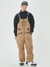 Men's Mountain Freerider Swag Cargo Snowboard Bib Overalls Baggy Snow Pants