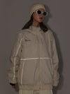 Men's Air Pose Neon Reflective Stripe Snow Jacket