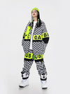 Dawnski Men's Street Style Plaid Snow Suits