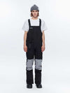 Men's High Experience Color Block Waist Belt Snowboard Pants Ski Bibs