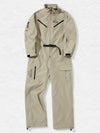 Women's Nandn Mountain Cargo Baggy Snowsuit One Piece Snow Jumpsuit