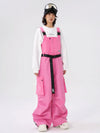 Women's East Skiing Prime Baggy Overall Cargo Snow Bibs Ski Pants