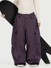 Women's Camden Punk Reflective Street Utility Cargo Snow Pants – Baggy Freestyle Fit