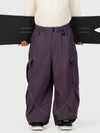 Men's Camden Punk Reflective Street Utility Cargo Snow Pants – Baggy Freestyle Fit