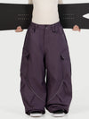 Women's Camden Punk Reflective Street Utility Cargo Snow Pants – Baggy Freestyle Fit