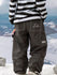Men's John Snow ChillTrack Oversize Baggy Snowboard Pants Cargo Denim Jeans