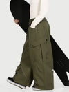 Women's Camden Punk Reflective Street Utility Cargo Snow Pants – Baggy Freestyle Fit