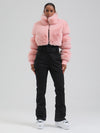 Women's Mountain Chic High Pile Fleece Insulated Winter Fashion Ski Jumpsuit