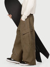 Men's Camden Punk Reflective Street Utility Cargo Snow Pants – Baggy Freestyle Fit