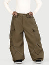Women's Camden Punk Reflective Street Utility Cargo Snow Pants – Baggy Freestyle Fit