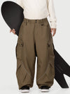 Men's Camden Punk Reflective Street Utility Cargo Snow Pants – Baggy Freestyle Fit