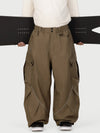 Men's Camden Punk Reflective Street Utility Cargo Snow Pants – Baggy Freestyle Fit