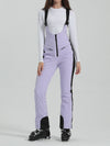 Women's Gsou Snow Elegant Flare Ski Bibs Pants