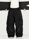 Women's Camden Punk Reflective Street Utility Cargo Snow Pants – Baggy Freestyle Fit
