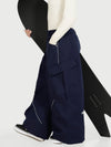 Women's Camden Punk Reflective Street Utility Cargo Snow Pants – Baggy Freestyle Fit