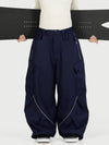Women's Camden Punk Reflective Street Utility Cargo Snow Pants – Baggy Freestyle Fit