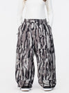 Women's Nightline Park Rider Reflective Trim Cargo Pockets Baggy Snow Pants