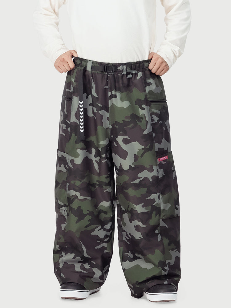 Men's Techline Durable Stretch Utility Cargo Snow Pants – Baggy Freestyle Fit