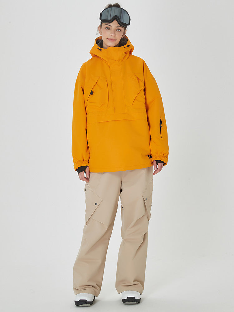 Women's Freerider Baggy Anorak Jacket with Swag Cargo Snowboard Pants