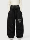Women's Camden Punk Rivet Street Utility Cargo Snow Pants – Baggy Freestyle Fit