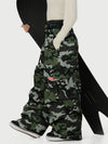 Women's Functional Street Utility Belt Cargo Multi Pocket Baggy Snow Pants