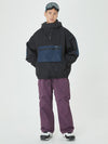 Men's Winter Bomber Baggy Snow Jacket with Swag Cargo Pockets Snowboard Pants