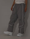 Men's Air Pose Neon Light Reflective Stripe Snow Pants