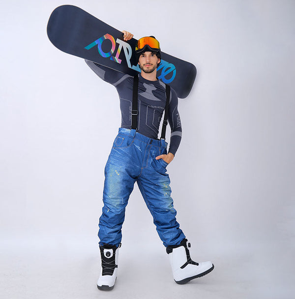 Men's Outdoor Denim Jeans Bibs Overall