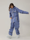 Women's Air Pose Mountain Breaker Stripe Cargo Snow Jacket & Pants