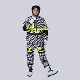 Dawnski Men's Street Style Plaid Snow Suits