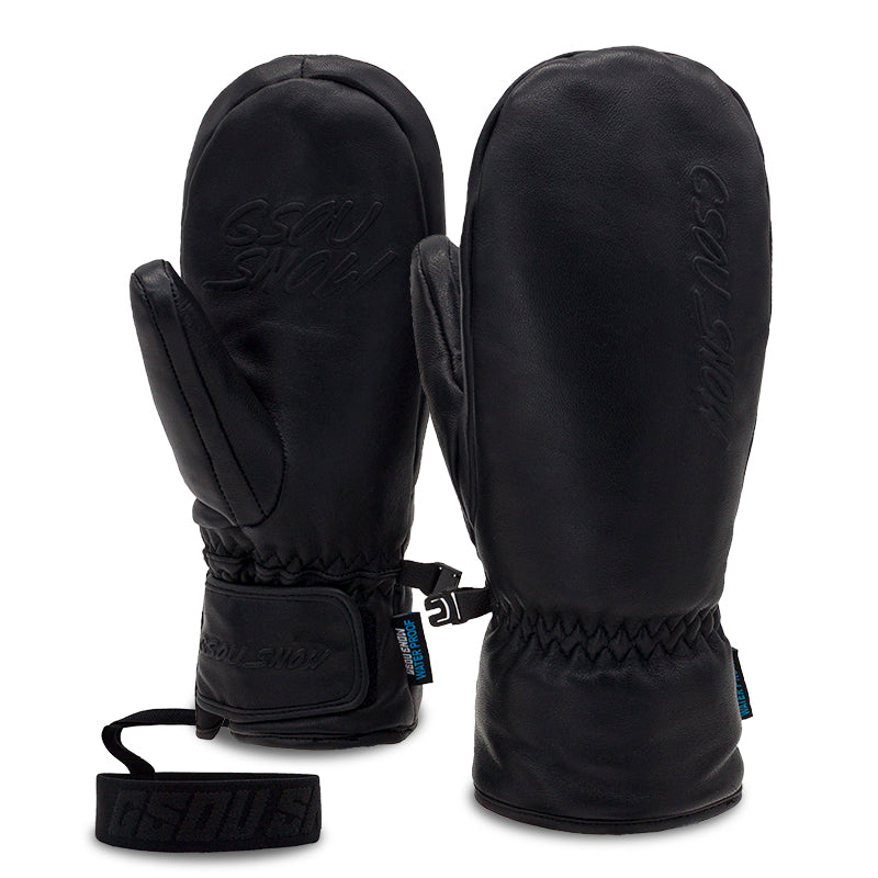 Men's Gsou Snow Goat Leather Winter All Weather Snow Mittens