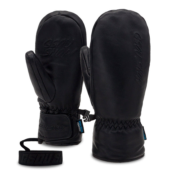 Men's Gsou Snow Goat Leather Winter All Weather Snow Mittens