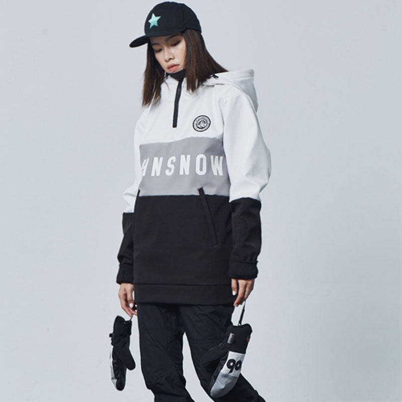 Women's John Snow Unisex Snow Addict Winter Pro Snow Hoodie Pullover Jacket