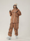 Women's Air Pose Mountain Breaker Stripe Cargo Snow Jacket & Pants