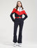 Women's Gsou Snow Retro Belted Color-Blocked Flare Ski Suit