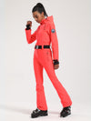 Women's Gsou Snow Classic Belted Flare Ski Suit One Piece